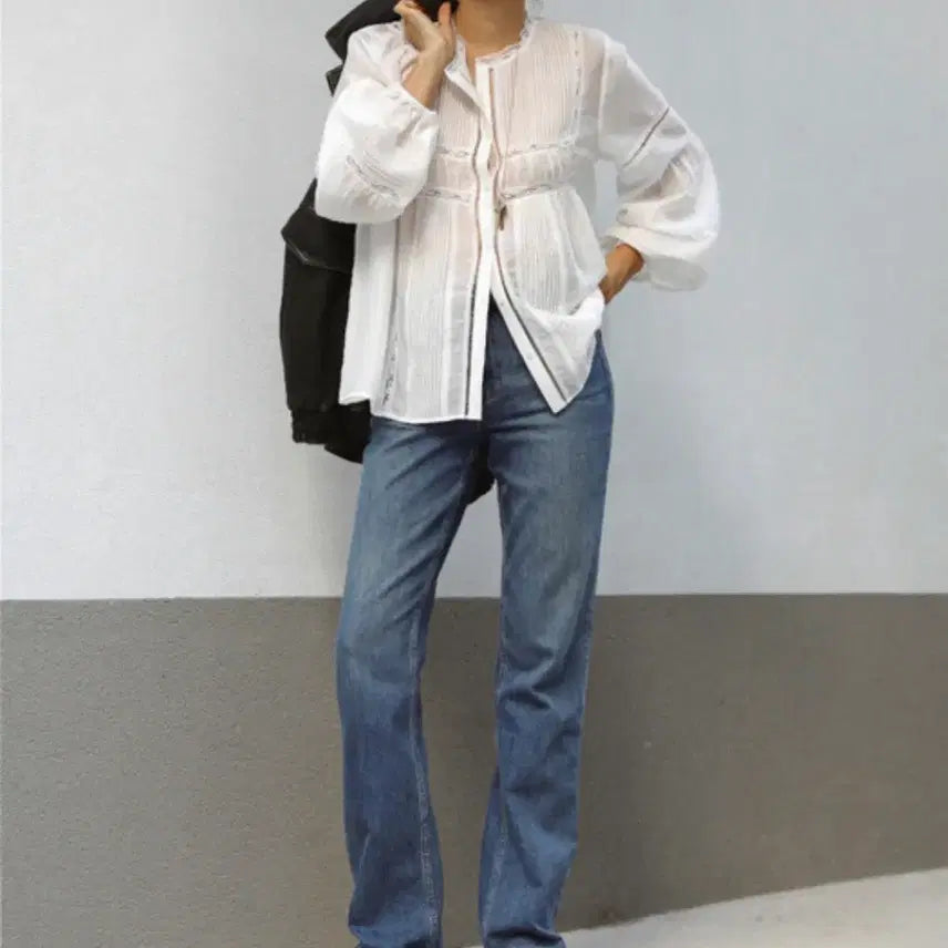 [BUNJANG] H.Mode Ivory Blouse / 에이치모드 블라우스