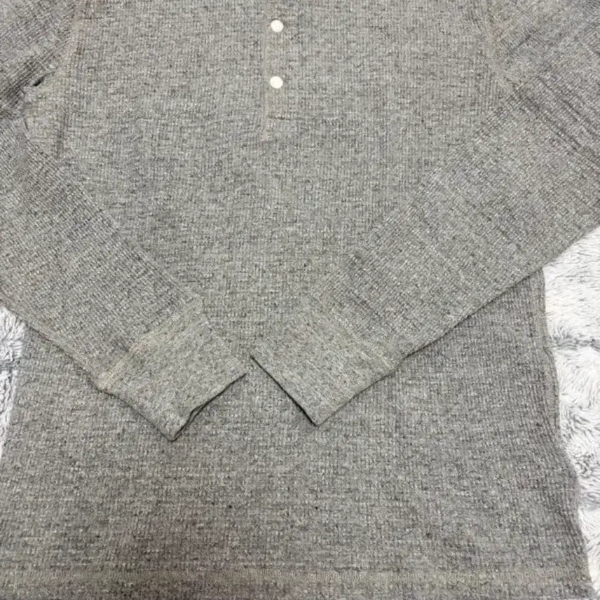 [SOLD OUT] rrl 와플니트 헨리넥 그레이M사이즈 판매