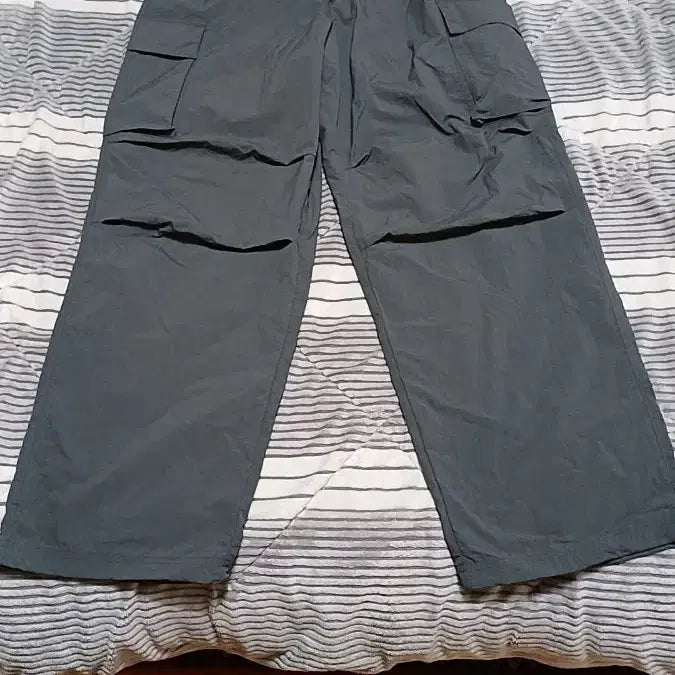 [BUNJANG] CODE GRAPHIE Thin Nylon Wide Cargo Pants L / 코드그라피 와이드 얇은나일론 카고팬츠 L 기장109