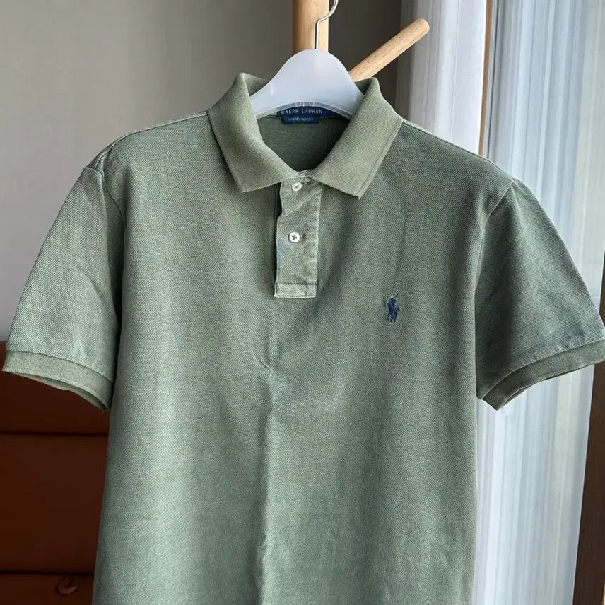 [BUNJANG] Polo Washed Collar T-shirt / 폴로 워싱 카라티셔츠 반팔티