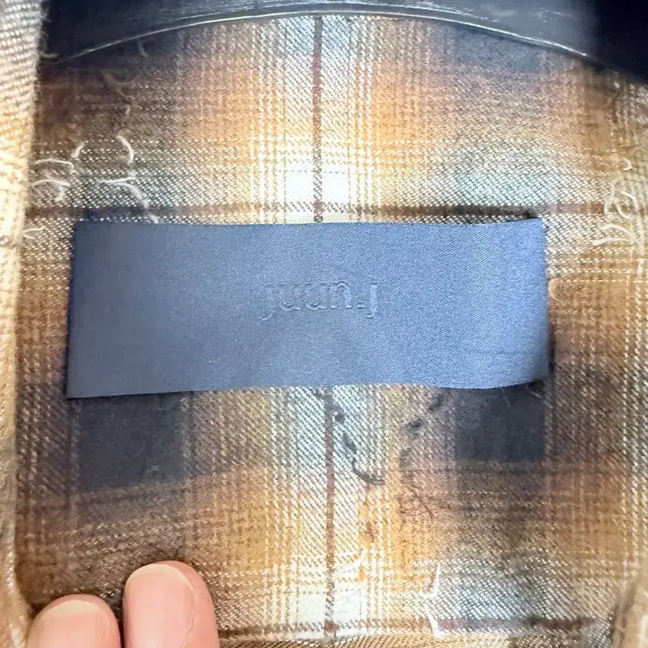 [BUNJANG] Juun.J Argyle Shirt Size 46 / (25ss새상품급) 준지 아가일 셔츠(46)