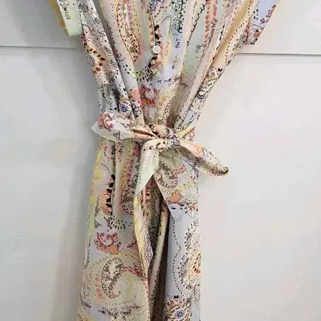 [BUNJANG] Zara Paisley Pattern Long Sleeve Dress / 자라 페이즐리 패턴 반팔 롱 원피스L