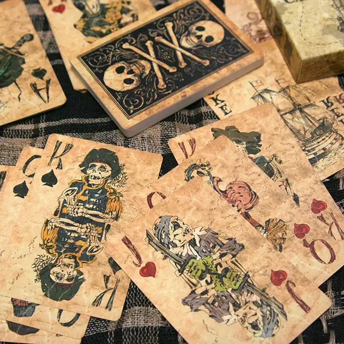 [BUNJANG] Black Lotus Pirate Playing Cards / Black Lotus 해적 트럼프 카드 (미사용, 빈티지, 캠핑, 오락)