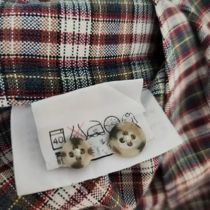 [BUNJANG] The North Face Checkered Shirt / 일본 노스페이스 체크 셔츠 L