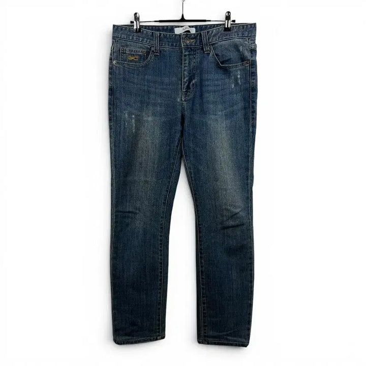 [BUNJANG] Flex Slim Fit Light Blue Denim Pants (Size 32) / (32) 플렉 슬림핏 연청 데님 팬츠