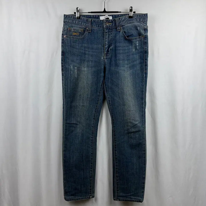 [BUNJANG] Flex Slim Fit Light Blue Denim Pants (Size 32) / (32) 플렉 슬림핏 연청 데님 팬츠