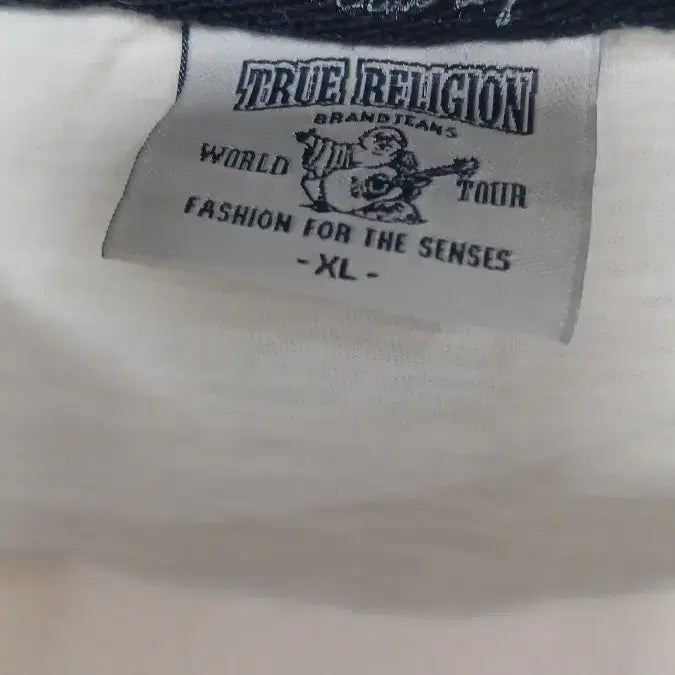 [BUNJANG] True Religion White T-Shirt XL / 트루릴리젼 흰색 티셔츠 XL 앞면미세얼룩 세탁필요