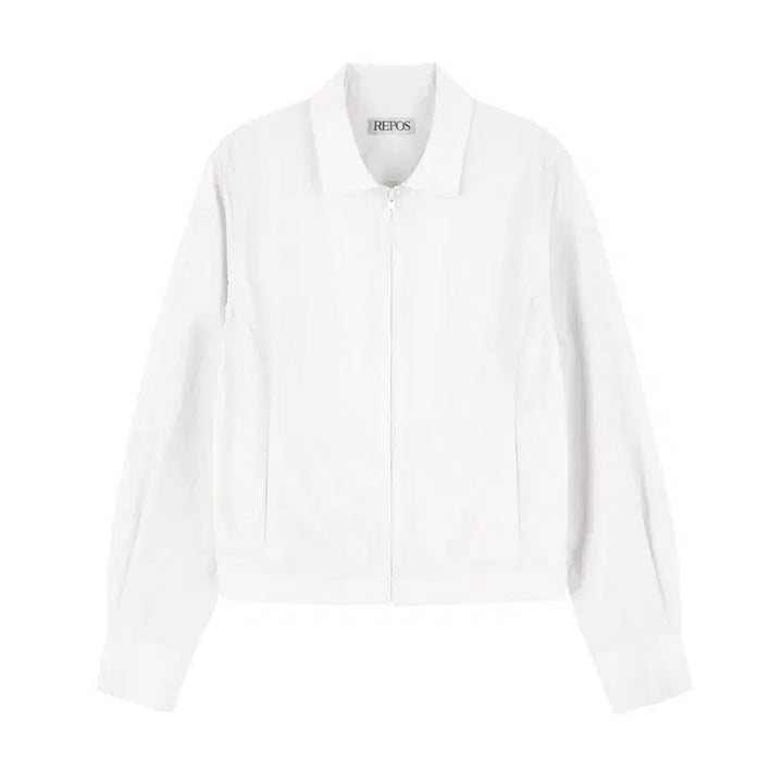 [BUNJANG] REPOS Nylon Jumper Shirt White / repos 리포스 NYLON JUMPER SHIRTS WHITE