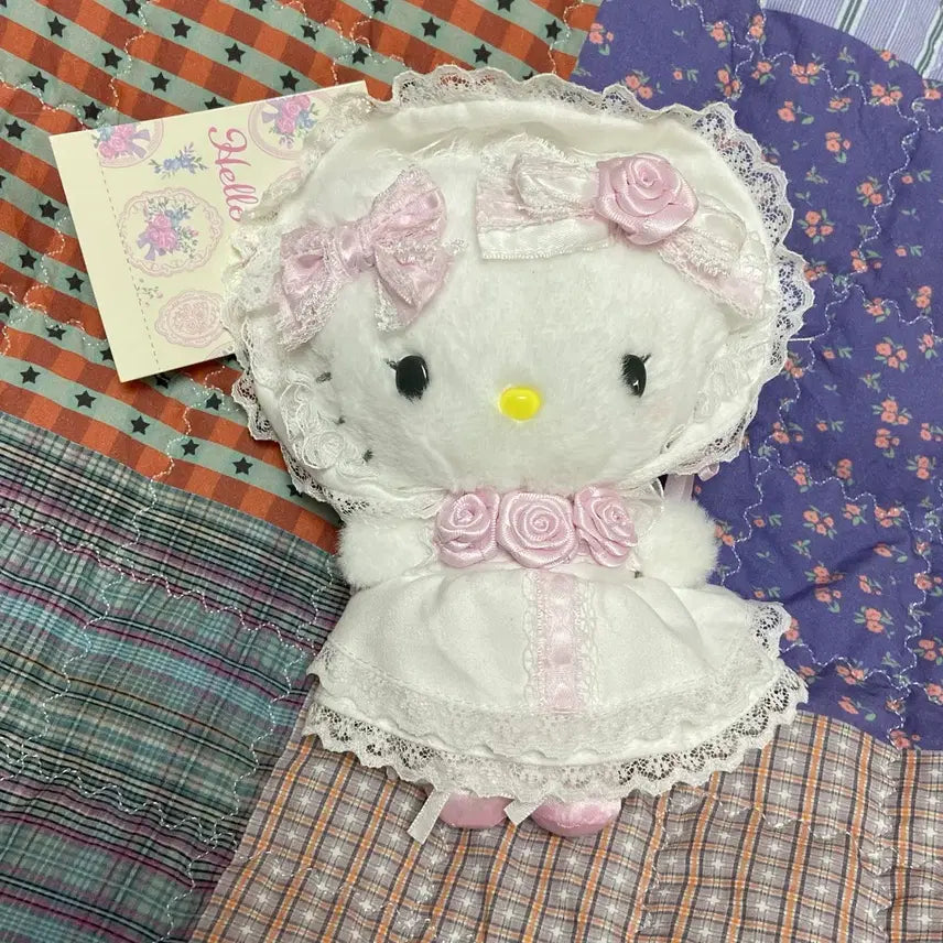 [BUNJANG] Sanrio Hello Kitty White Frill Wedding Mascot / 산리오 화이트프릴 웨딩 마스코트 키티 헬로키티