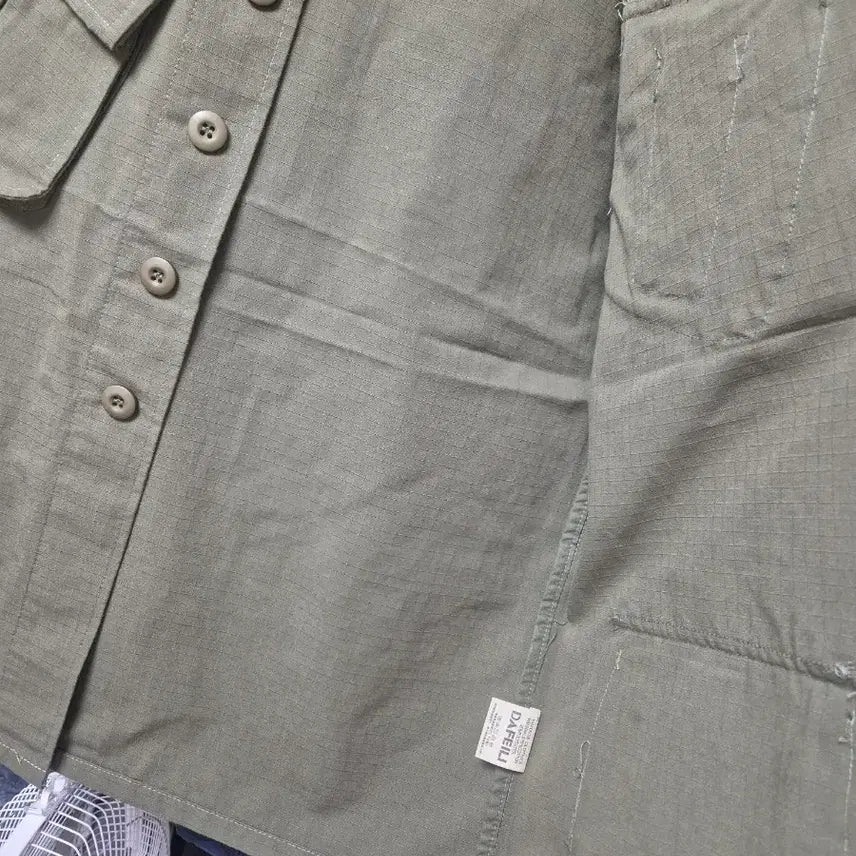 [BUNJANG] DA FEILIU Khaki Pocket Shirt Jacket / DA FEILIU 카키색 포켓 셔츠 자켓 L100 새상품
