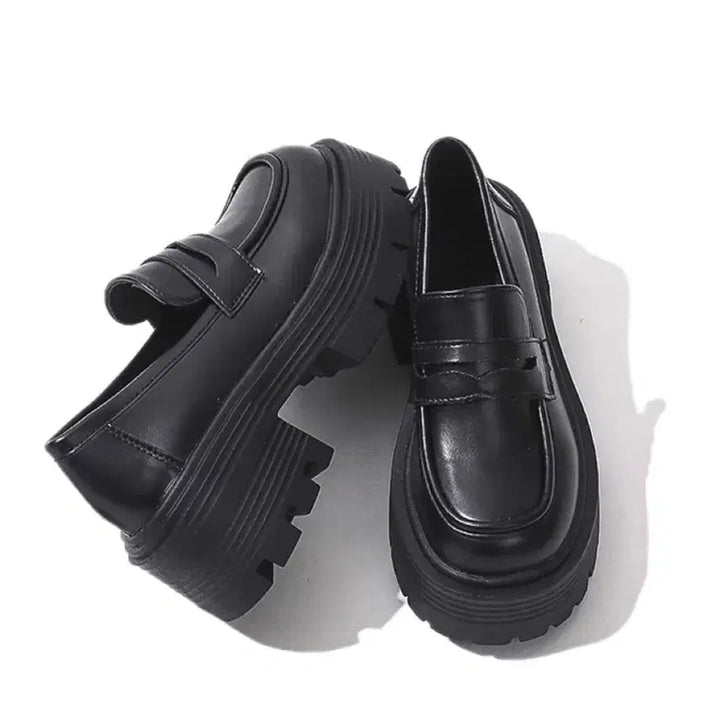 [SOLD OUT] (새상품) 블랙 통굽 로퍼