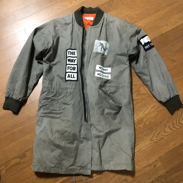 [BUNJANG] Khaki Patch Detail Field Jacket / 패치 포인트 카키색 야상 점퍼