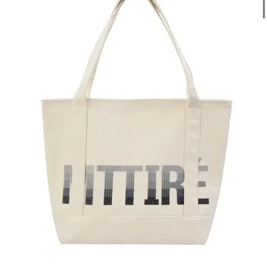 [BUNJANG] Matire Ivory Tote Bag / 마티레 로고 아이보리 토트백 에코백 블랙업 전소미 에프터먼데이 데일리쥬