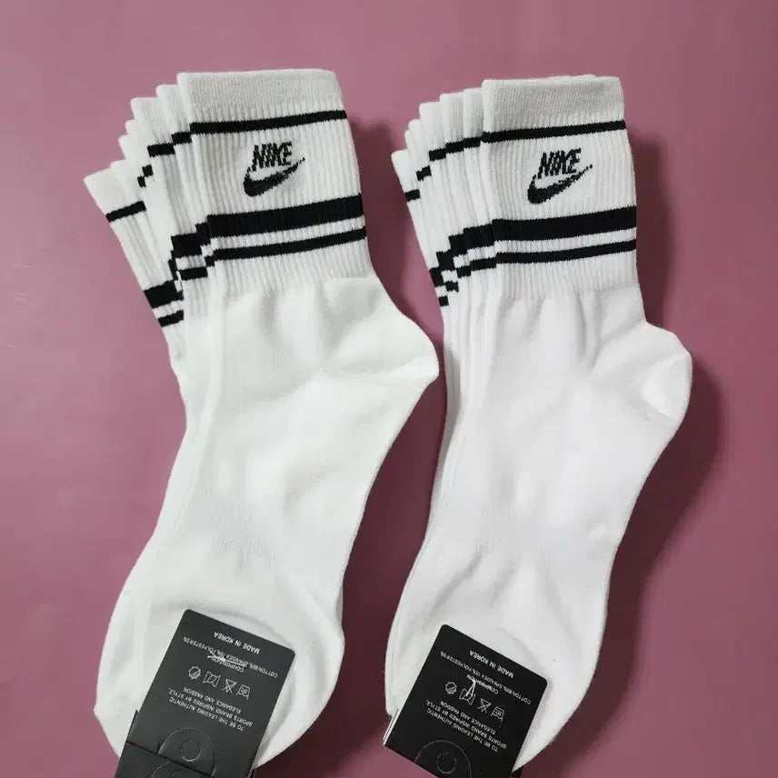 [BUNJANG] Nike Mid-Calf Basic Thickness Socks 20-Pair Pack / 나이키 중목 기본두께 20켤레 (무료배송)