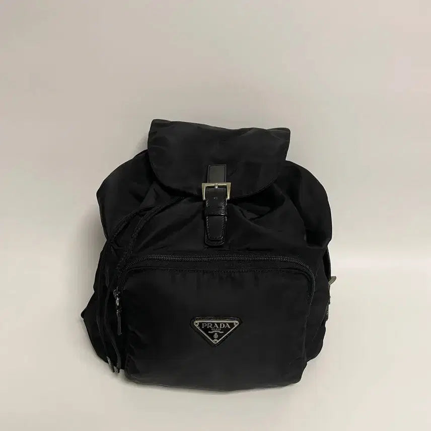 [BUNJANG] Prada One Pocket Backpack Black Triangle Logo / 프라다 원포켓 백팩 블랙 삼각로고