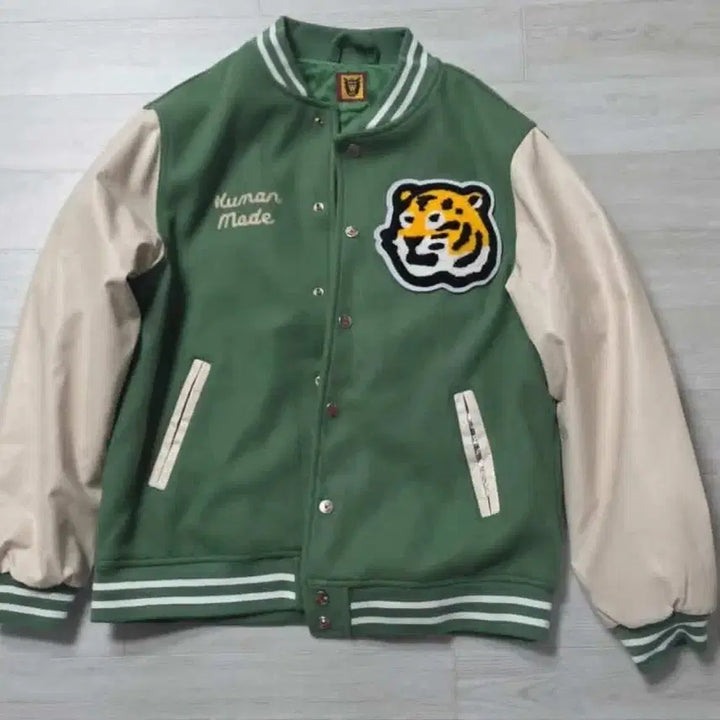 [BUNJANG] Human Made Tiger Varsity Jacket / 휴먼메이드 타이거 바시티 자켓
