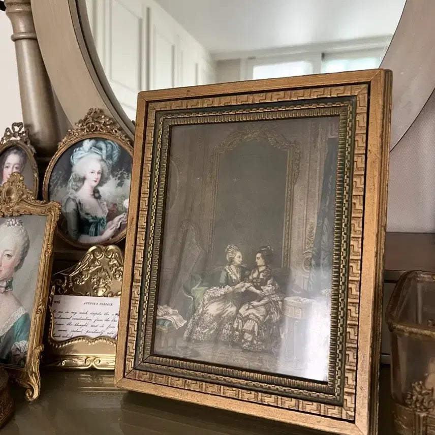 [BUNJANG] Antique Gold Wood Jewelry Box / 앤틱 골드 우드 보석함(Usa바잉)