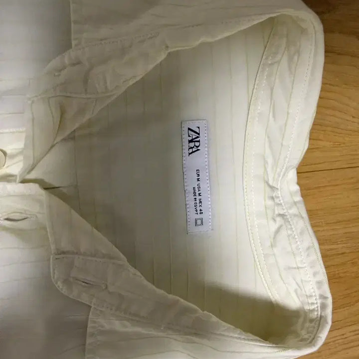 [BUNJANG] ZARA Striped Shirt / 자라 스트라이프 셔츠 yellow