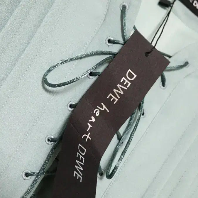 [BUNJANG] 듀이하트듀이 레이스업 드레스 그린 / 듀이하트듀이 레이스업 드레스 그린