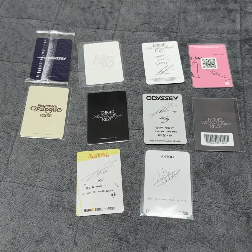 [SOLD OUT] 라이즈 RIIZE 포토카드일괄 라이즈앤톤 멍룡이 이찬영 앤톤포카 일괄처분