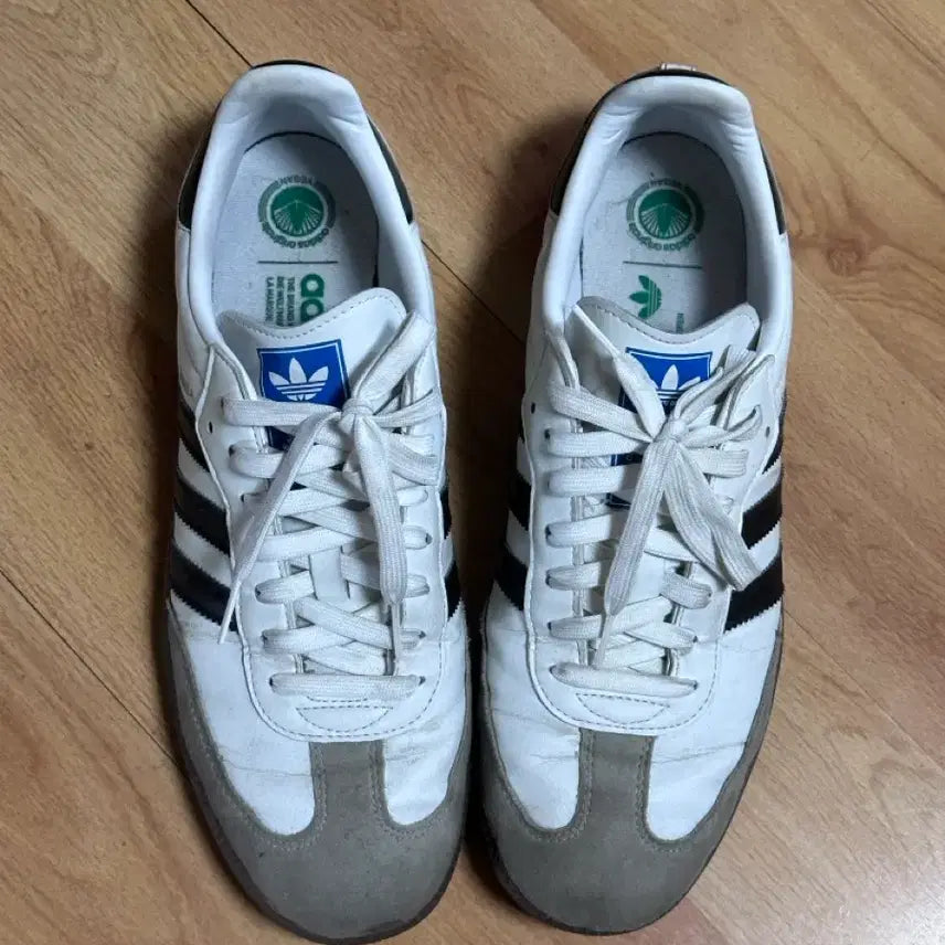 [BUNJANG] Adidas Samba Vegan White Black Size 280 / 아디다스 삼바 비건 화이트 블랙 280 사이즈