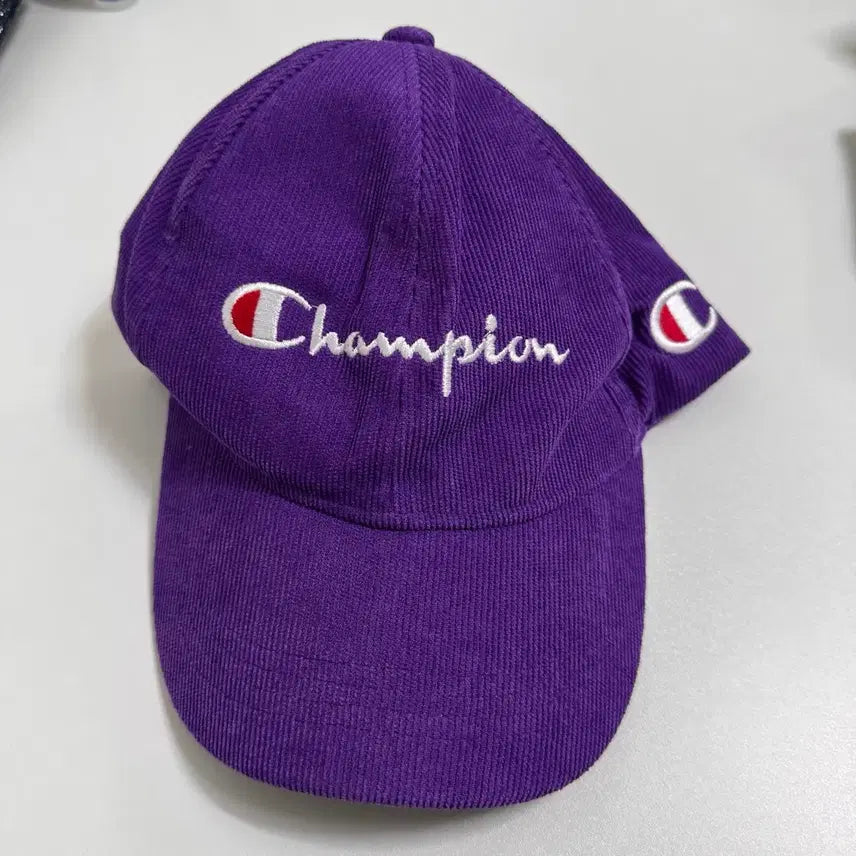 [BUNJANG] Champion Corduroy Hat Purple / 챔피온 코듀로이 모자 퍼플
