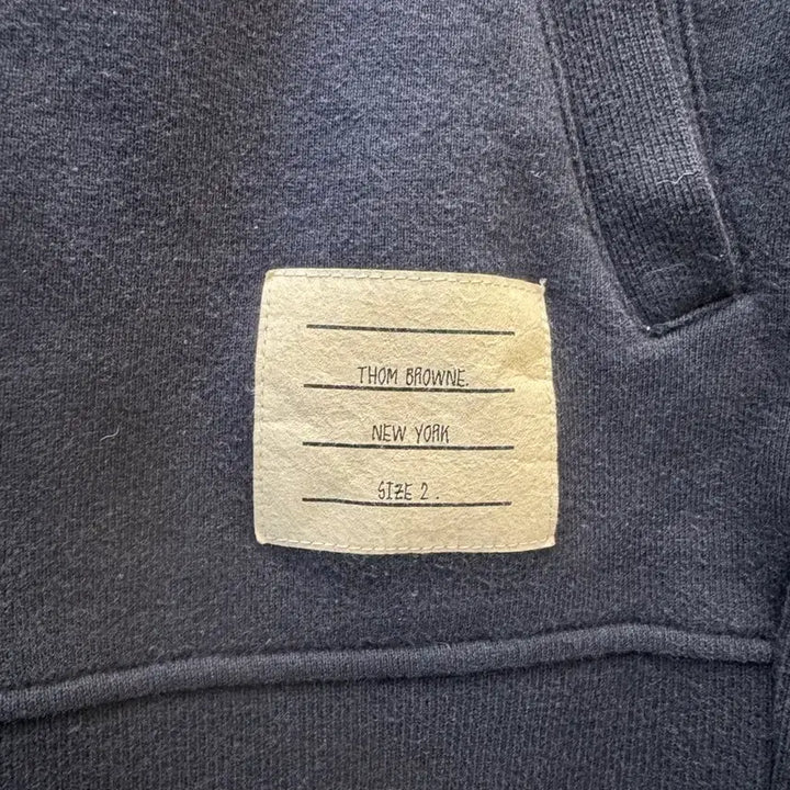 [SOLD OUT] 톰브라운 사선완장 후드집업 네이비 2사이즈
