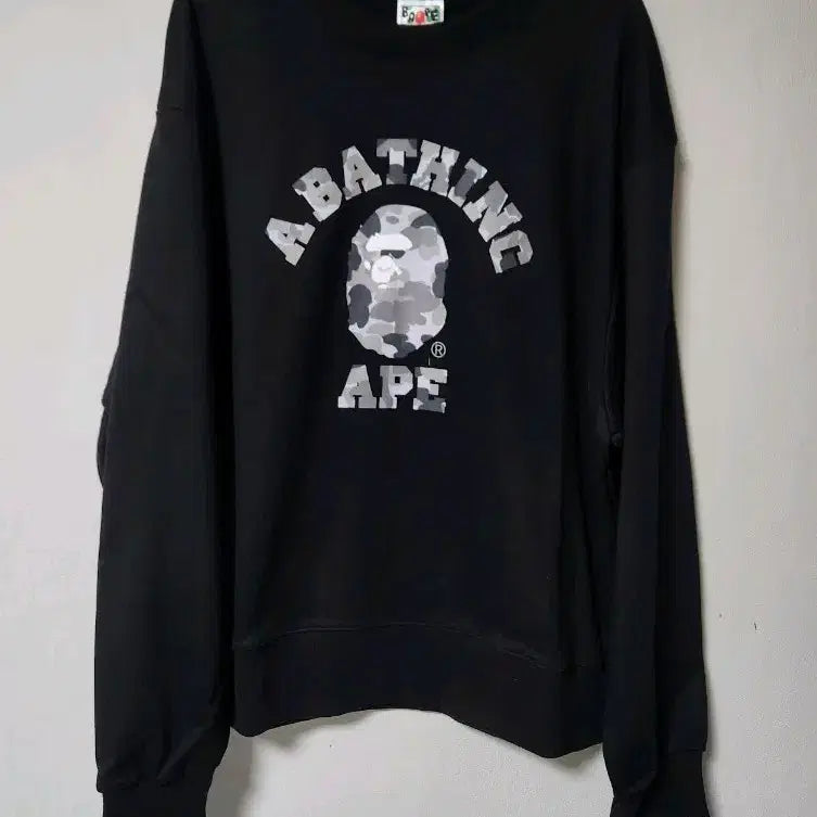[BUNJANG] BAPE Camo Logo Sweatshirt / 베이프 맨투맨