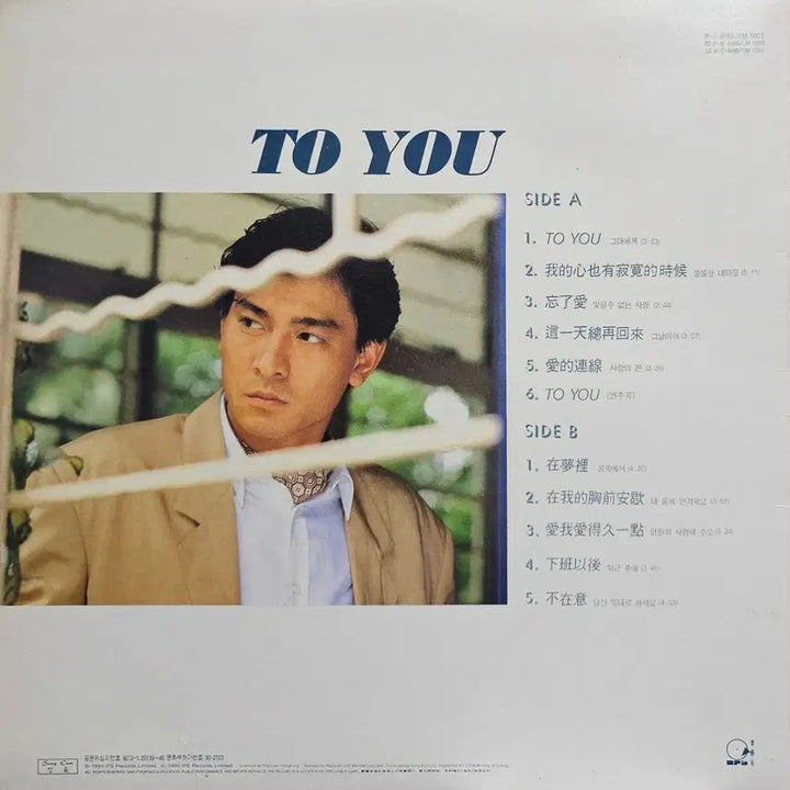 [BUNJANG] Andy Lau LP Record / 유덕화 LP