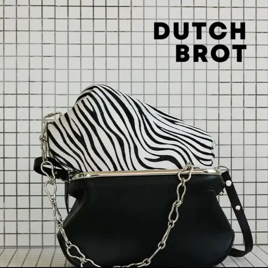 [BUNJANG] Osoi Dutch Brot Zebra Shoulder Bag / Osoi 오소이 2020 캡슐컬렉션 더치 브로트 지브라 숄더백