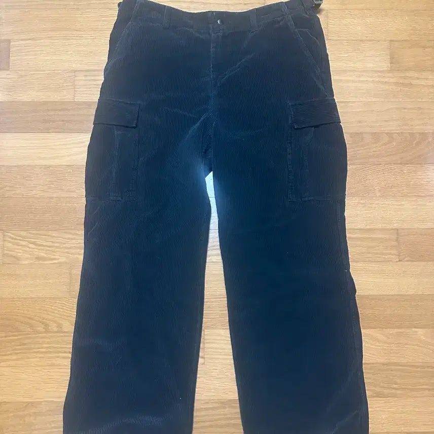 [SOLD OUT] [XL] 블랙아웃 코듀로이 카고 팬츠 블랙