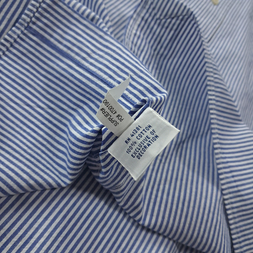 [SOLD OUT] CK355 3XB 폴로 90s 스트라이프 시어서커 반팔 셔츠 남방