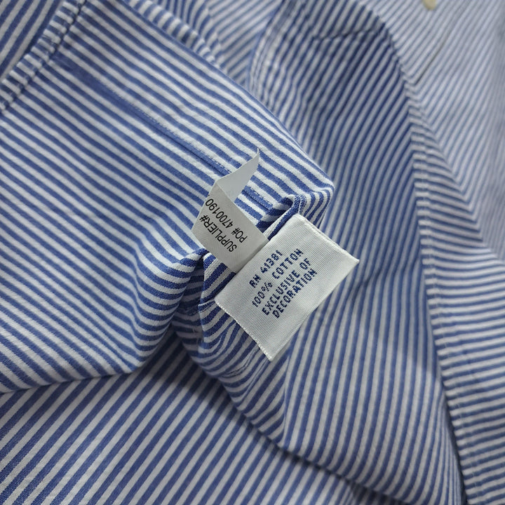 [SOLD OUT] CK355 3XB 폴로 90s 스트라이프 시어서커 반팔 셔츠 남방