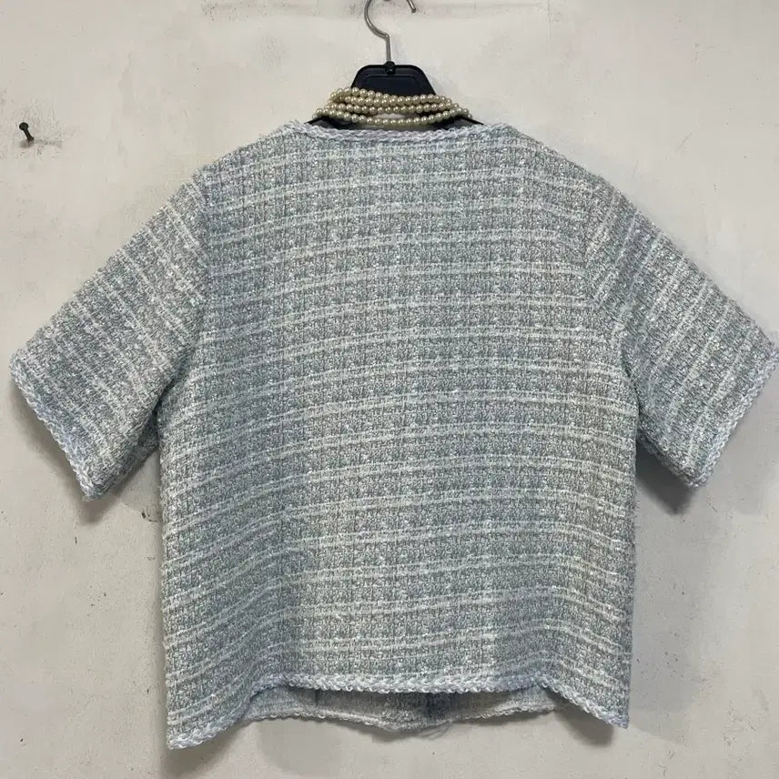 [BUNJANG] N6222 Tweed Jacket / 초특가새)N6222 노카라 트위드 자켓.세미크롭