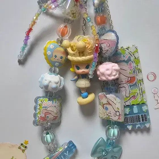 [BUNJANG] Molly Figure Bead Keyring / 몰리피규어 몰리비즈 키링 n취아리네