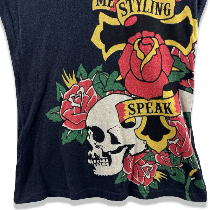 [BUNJANG] Punk Skull Sleeveless Top / JPN 펑크 스컬 슬리브리스3081