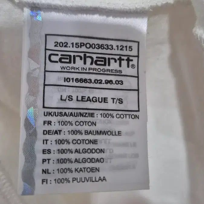 [BUNJANG] Carhartt Raglan Long Sleeve Red/White / 칼하트 롱슬리브 래글런 레드/화이트