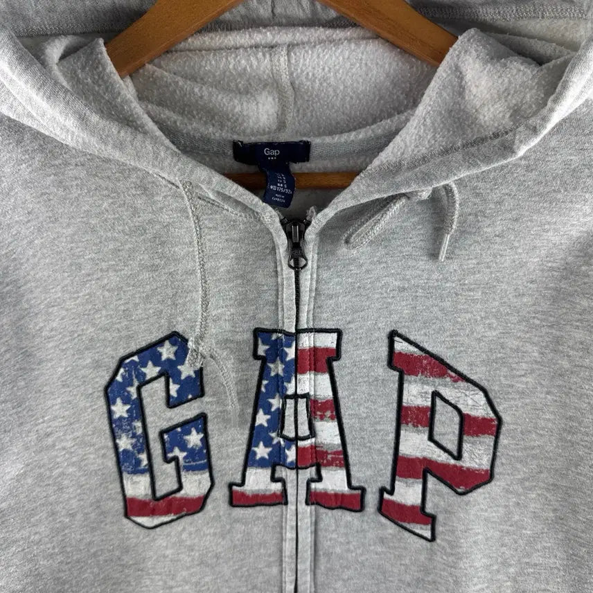 [SOLD OUT] 갭 성조기 그레이 후드집업3087
