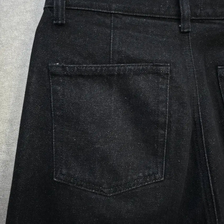 [BUNJANG] 무신사 세미 와이드 벌룬 블랙 팬츠 MUSINSA STANDARD / 무신사 세미 와이드 벌룬 블랙 팬츠 MUSINSA STANDARD