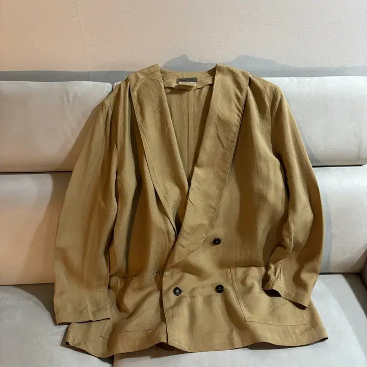 [BUNJANG] Yohji Yamamoto 요지야마모토 더블 브레스트 린넨자켓 / Yohji Yamamoto 요지야마모토 더블 브레스트 린넨자켓