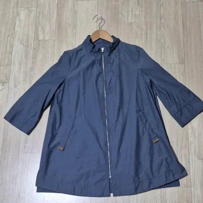 [SOLD OUT] 지센 밴드넥 A라인 집업 롱 자켓(90)