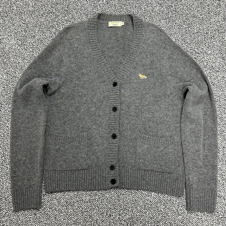 [SOLD OUT] [ 메종키츠네 ] 정품 / 남성95-100 / 니트 폭스 패치 가디건
