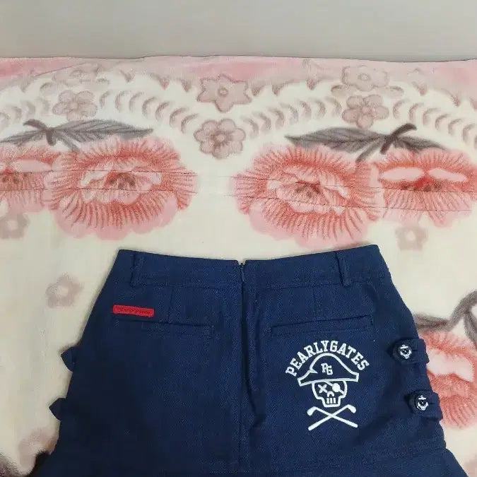 [BUNJANG] PEARLY GATES Navy Check Shirt (Size 0) / PEARLY GATES 네이비 체크 셔츠 0