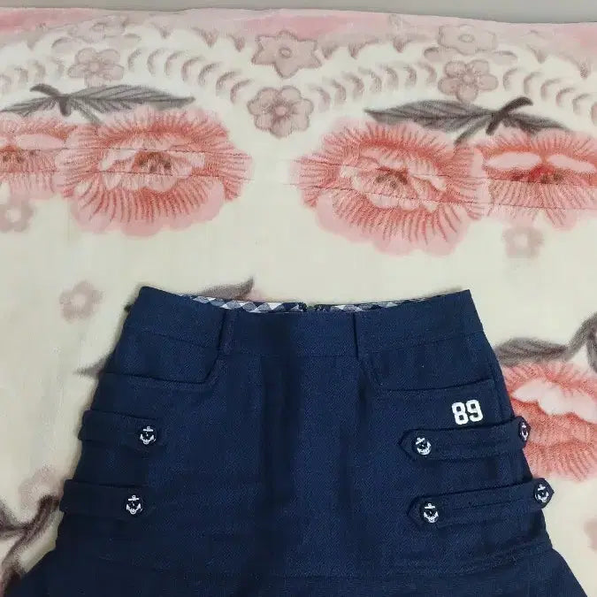 [BUNJANG] PEARLY GATES Navy Check Shirt (Size 0) / PEARLY GATES 네이비 체크 셔츠 0