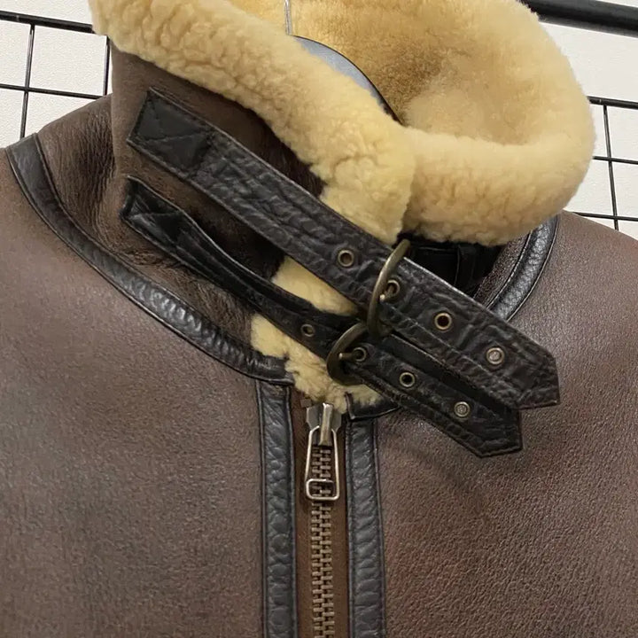 [SOLD OUT] <XL> Italy 빈티지 B-3 양가죽 양털 무스탕