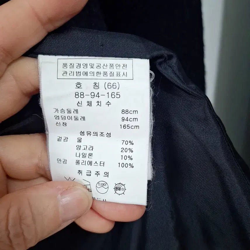 [BUNJANG] 손정완 울 앙고라 블랙 코트 66 / 손정완 울 앙고라 블랙 코트 66