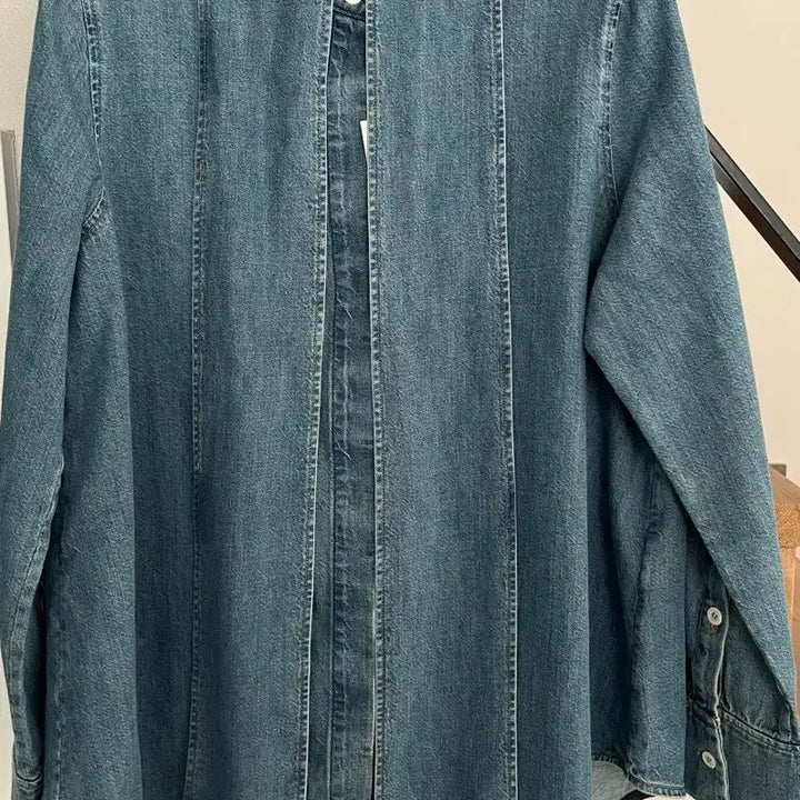 [BUNJANG] COS Denim Blouse / 코스(COS) 넥타이 데님 블라우스