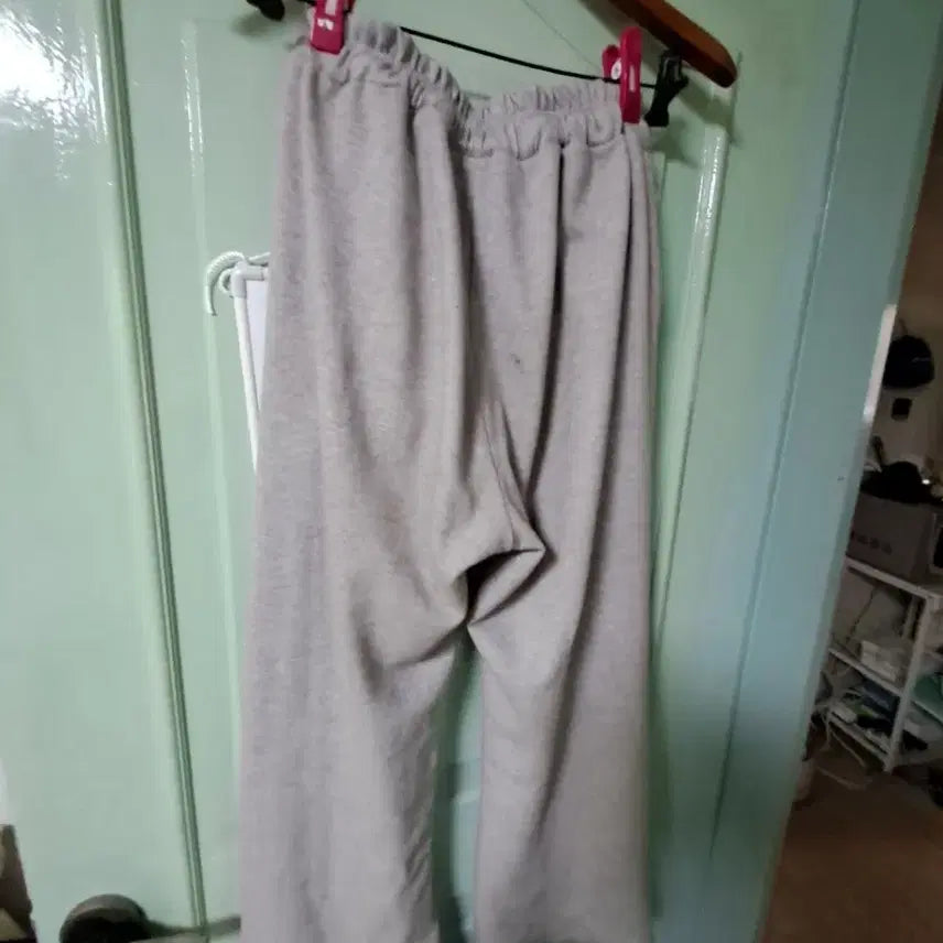 [BUNJANG] Gray Training Wide Pants / 회색 트레이닝 와이드 팬츠
