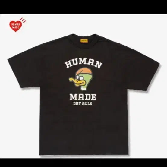 [BUNJANG] Human Made Duck Character T-Shirt Black L / 휴먼메이드 오리 캐릭터 블랙 티셔츠L 새상품