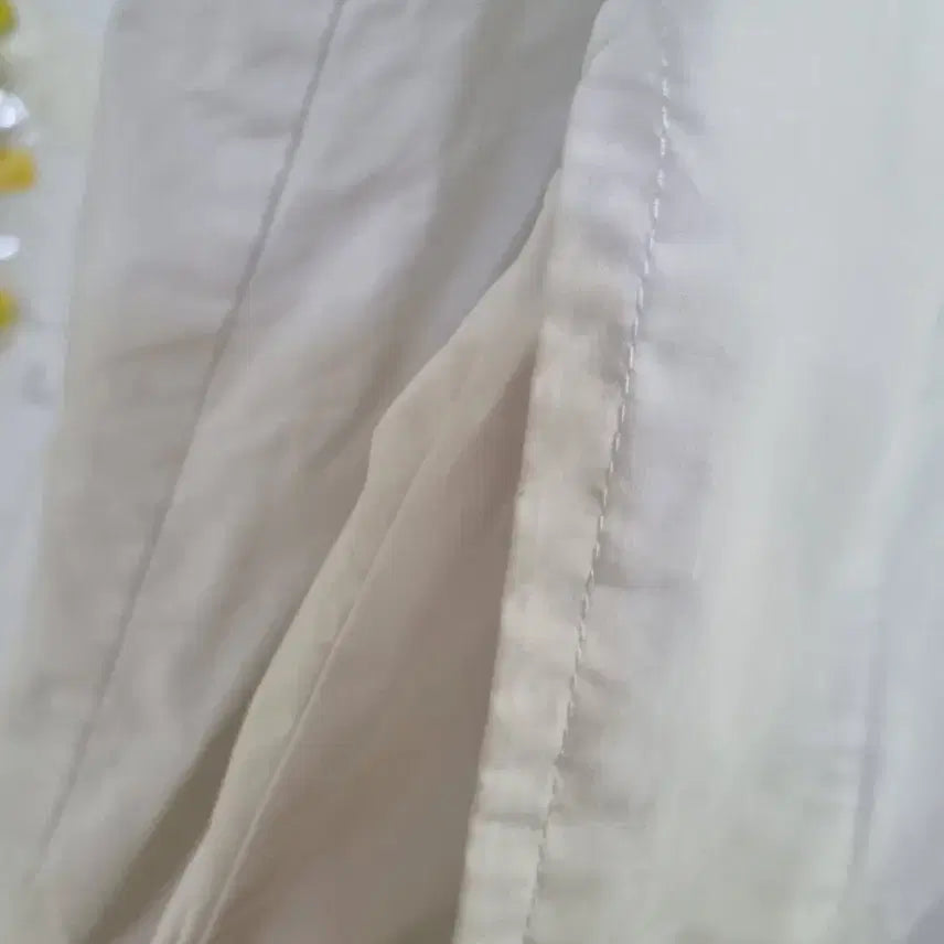 [BUNJANG] Summer Design White Cotton Jacket / 봄 여름 디자인이쁜 남방셔츠같은. 바스락면 자켓  가슴단면58